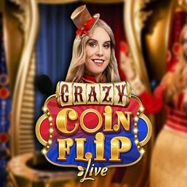 Crazy Coin Flip logo by Evolution at Tip Top CasinoCrazy Coin Flip