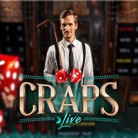 Official Live Casino logo: Live Craps by Evolution at Tip Top Casino