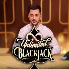 Unlimited Blackjack logo by Ezugi at Tip Top Casino